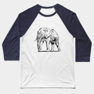 Elephant print Baseball T-Shirt